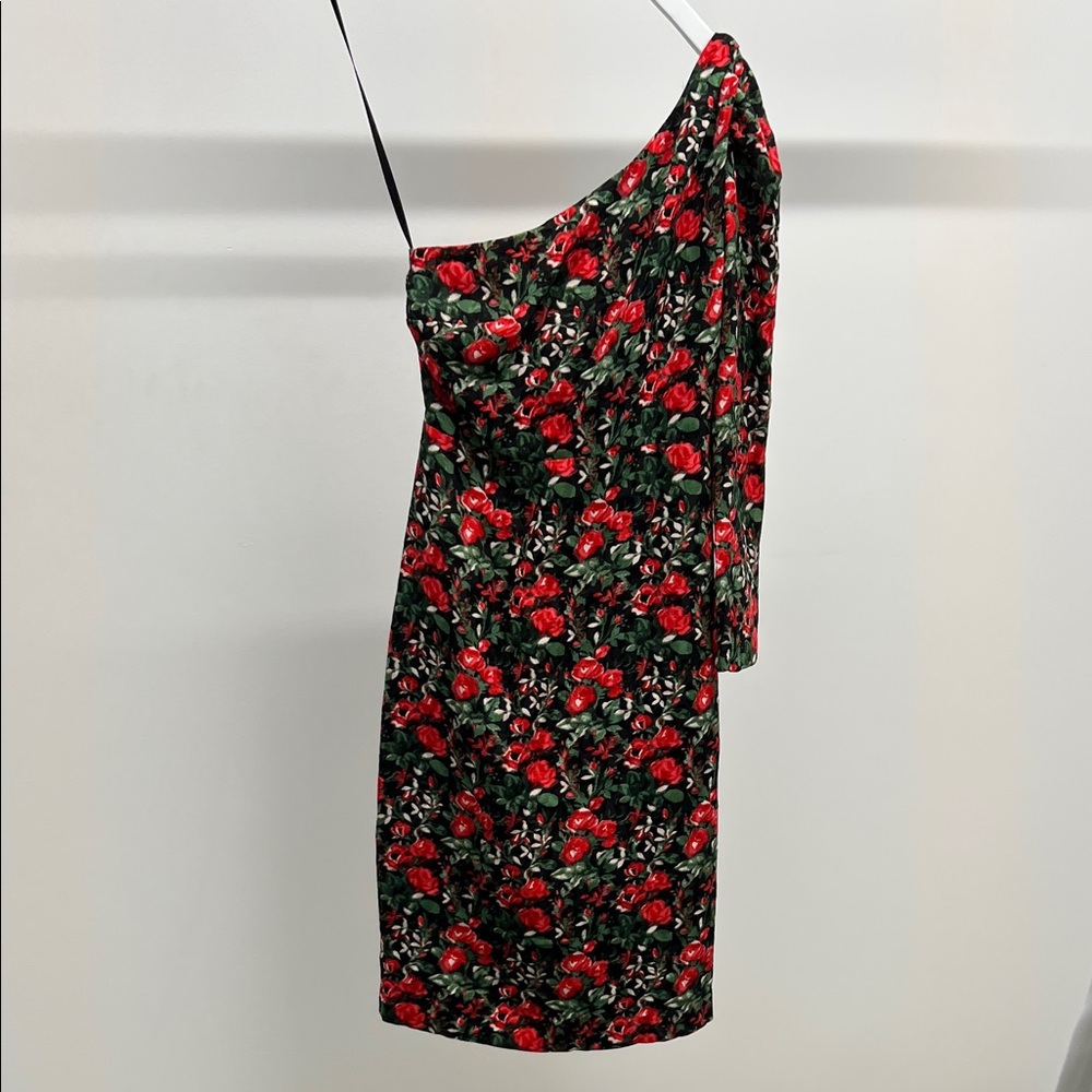 Club Monaco One-Shoulder Floral Dress